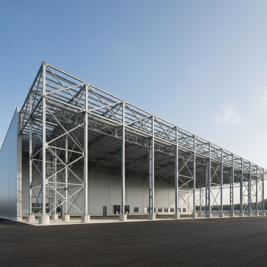 Entrepôt métallique simple au Brésil